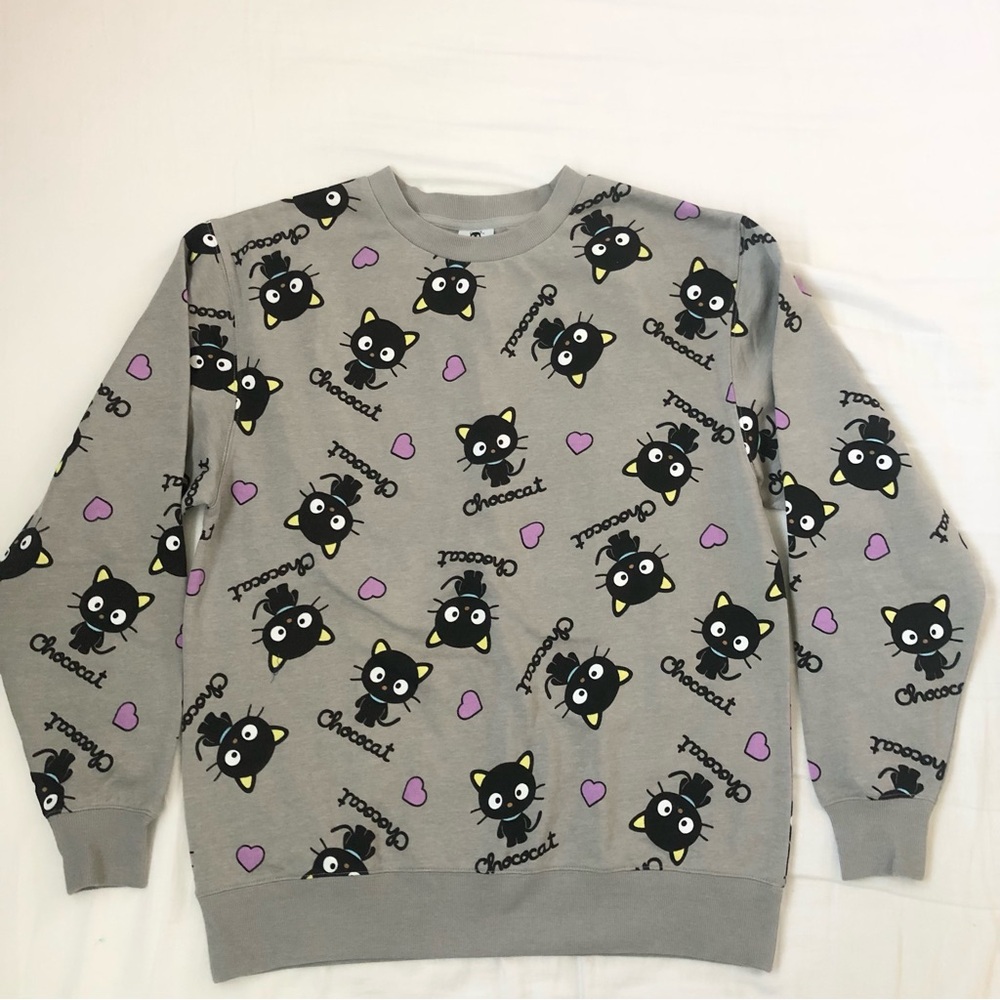 Sanrio Chococat long sleeve crew neck sweat shirt